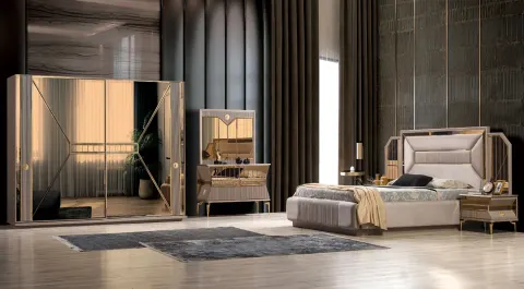 Valentina Sliding Door Bedroom Set