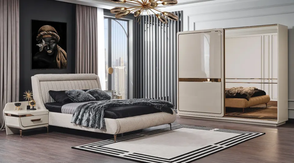 New Bugatti Sliding Door Bedroom Set