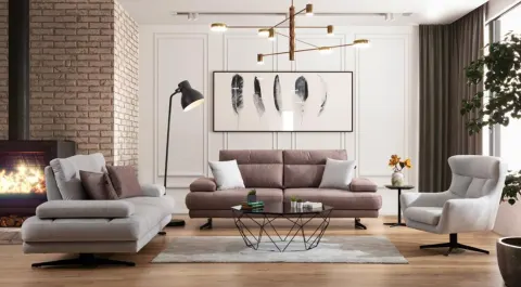 Milano USB Port Sofa Set
