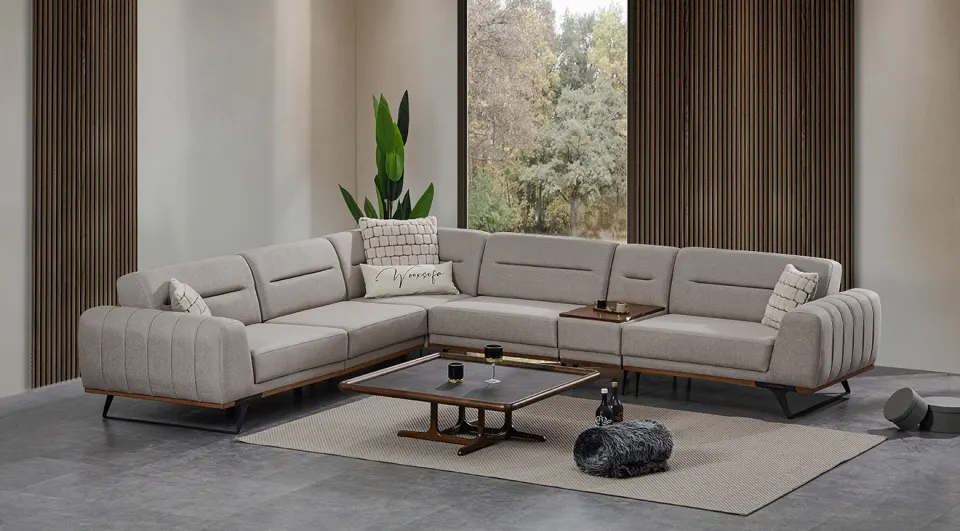 Kent Coffee Table Corner Sofa Set