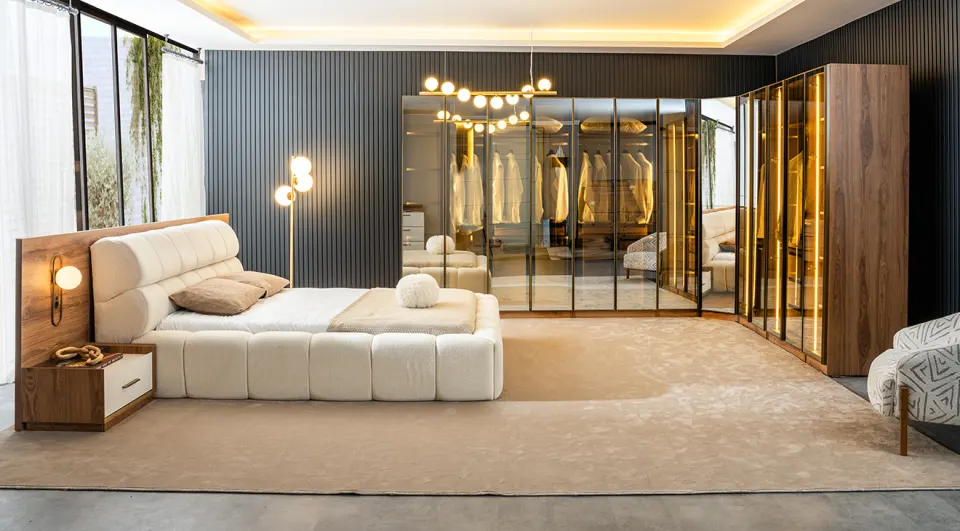 Zen Corner Wardrobe Bedroom Set