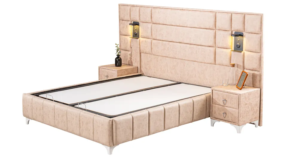 Satin Double Base - Headboard