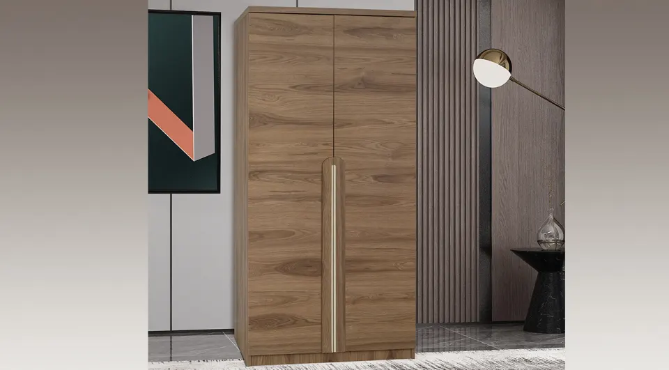 Asel Ceviz Double Door Cabinet
