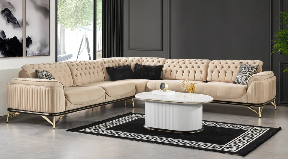 Asos Chester Corner Sofa Set