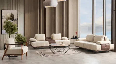 Pablo Modern Sofa Set with Audio System