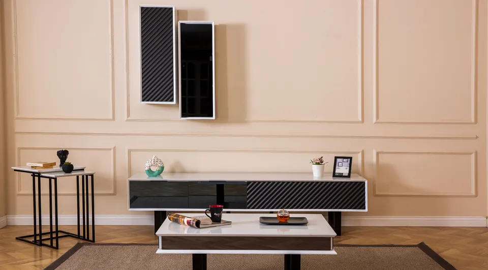 Efes White Modern Tv Unit