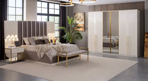 Rose 6-Door Bedroom Set