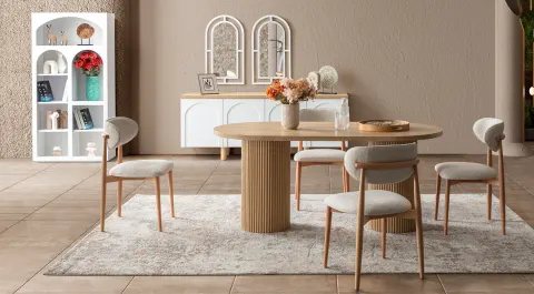 Siena Moonstone Modern Dining Room Set