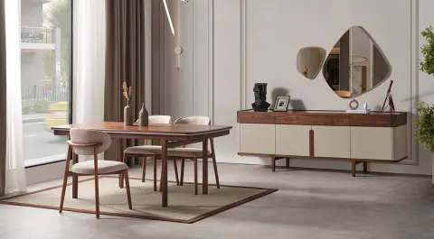 Mirabella Wooden Leg Dining Room Set