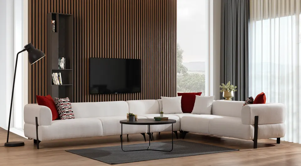 Cratos Middle Corner Sofa Set