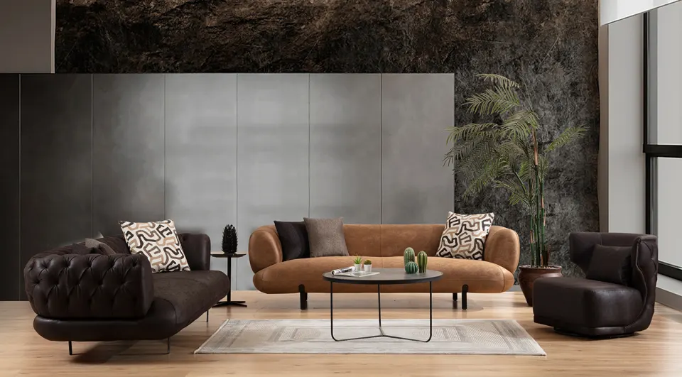 Manetti Quilted Sofa Set