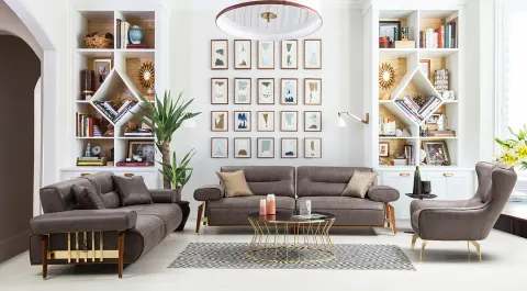 Rosso Modern Sofa Set