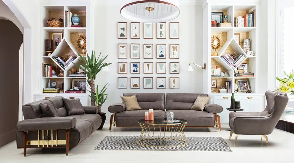 Rosso Modern Sofa Set