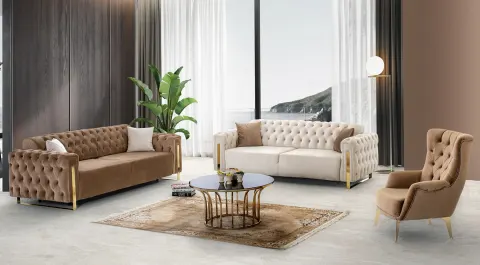 Diesel Quilted Sofa Set