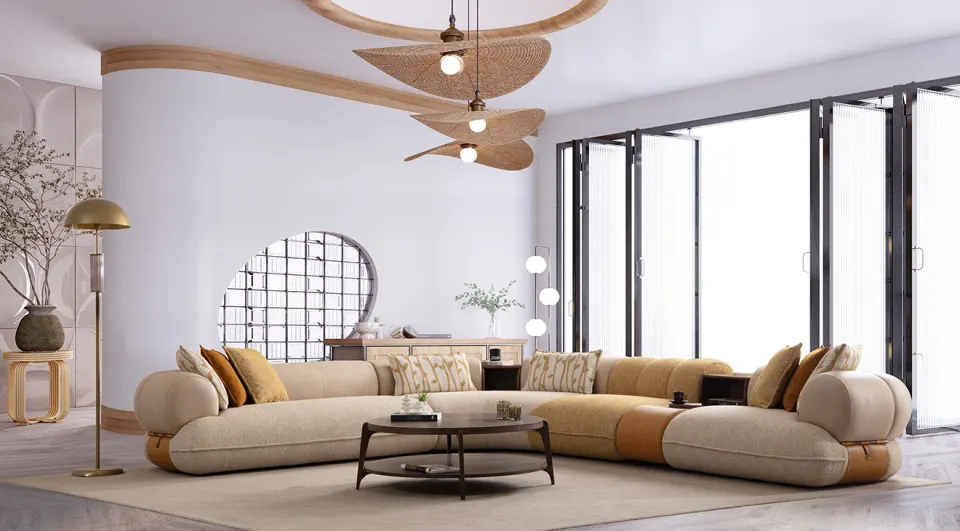 Moon Life Corner Sofa Set