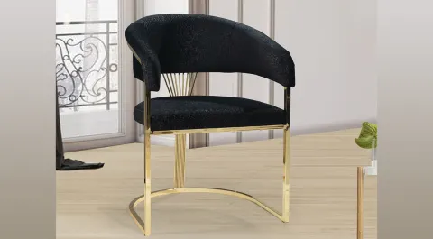 Ruya Gold Metal Leg Chair