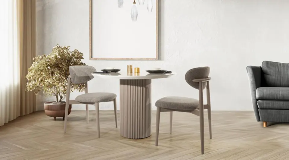 Damore Marble Dining Table Set