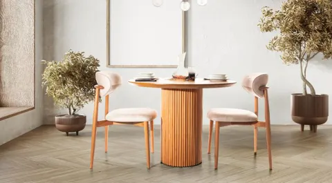Tilia Walnut Cafe Table Set 