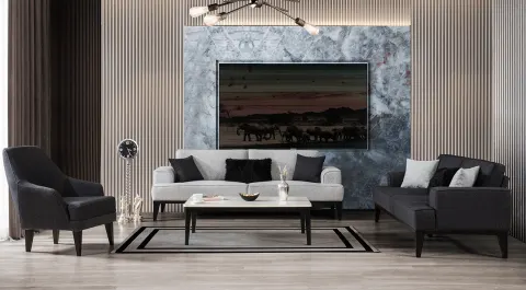 Pi  Modern Sofa Set