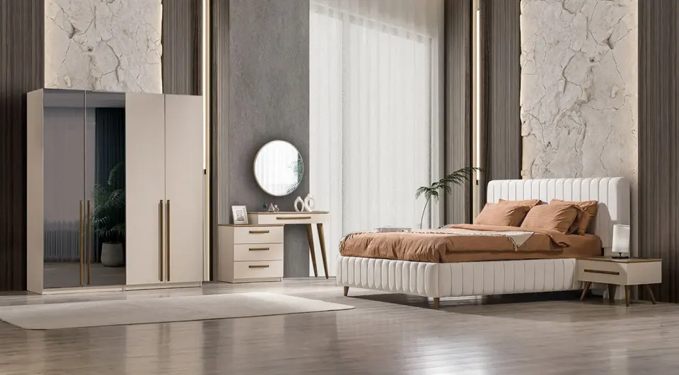 Eva 4 Door Modern Bedroom Set