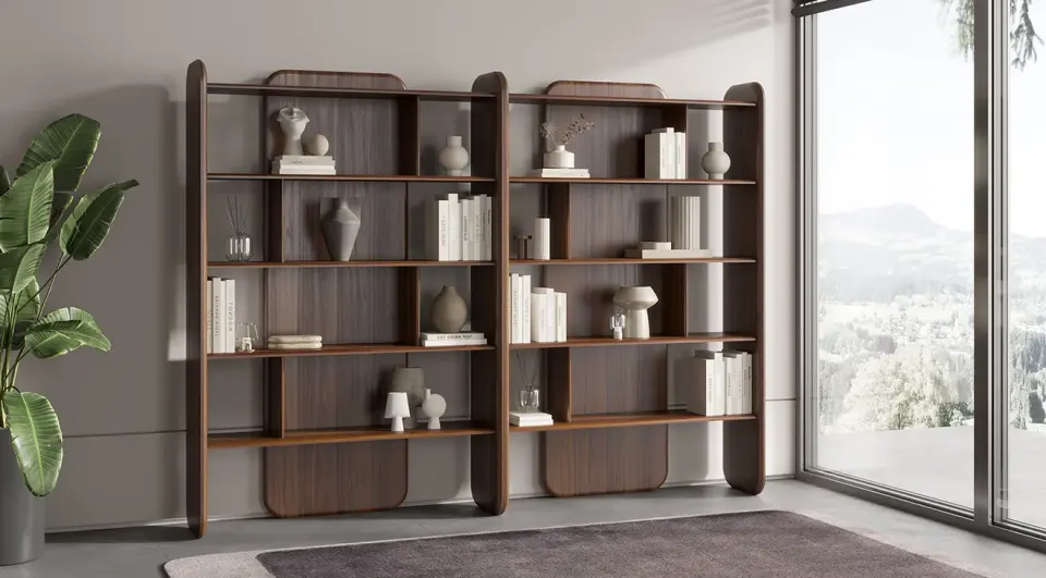 Sirius Walnut Bookcase