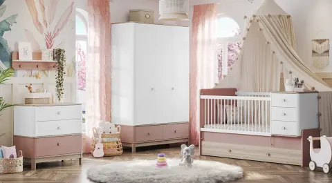 Bono Pink Baby Room Set