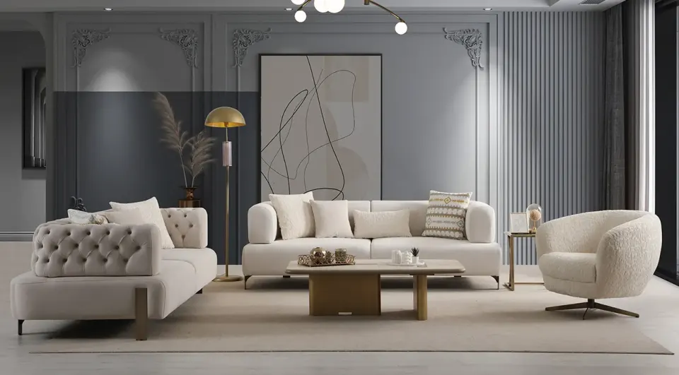 Cratos Antique Modern Sofa Set