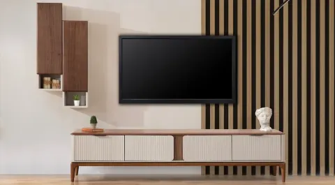 Monaco Wooden Leg TV Unit