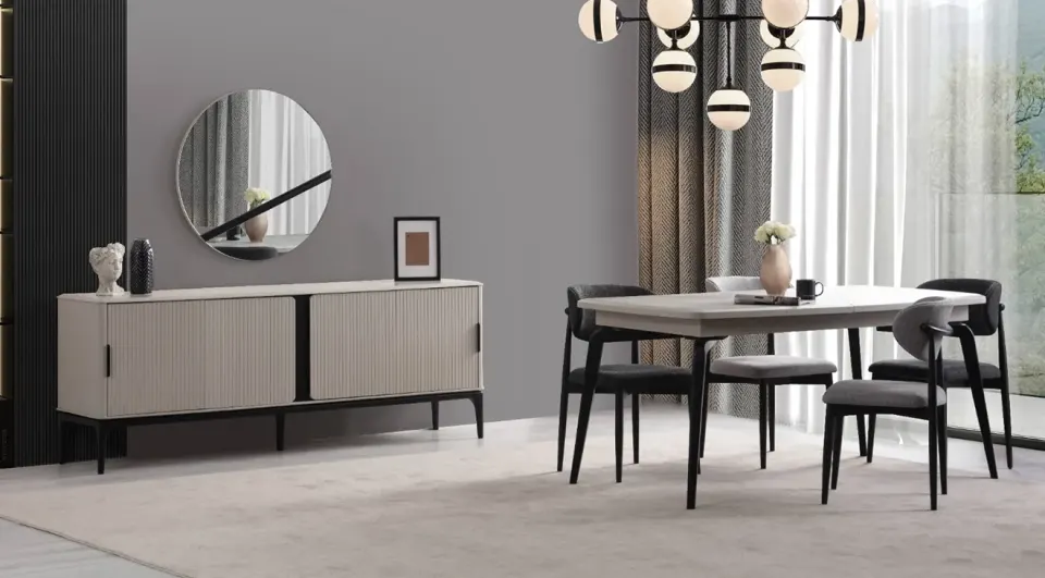 Monalisa Wooden Leg Dining Room Set