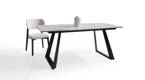 Luna Marble Patterned Dining Table