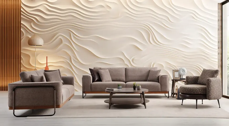 Premium Metal Leg Sofa Set