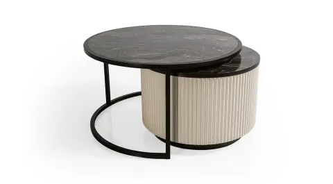 Bodrum Marble Patterned Coffee Table