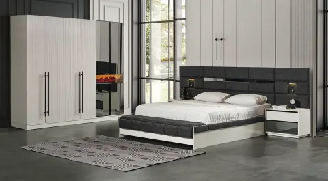 Pirlanta 6 Door Modern Bedroom Set