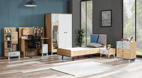 Lotus Walnut Youth Room Set