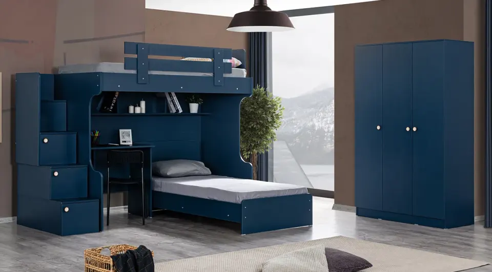 Blue Youth Room Set