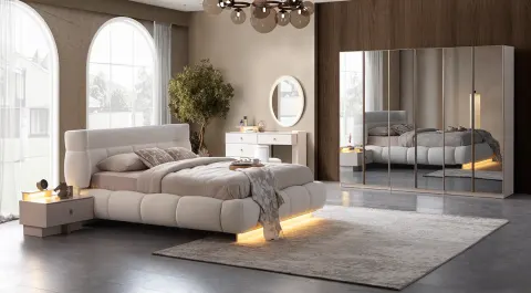 Bonje 6 Glass Door Bedroom Set