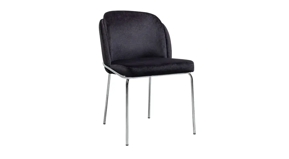 Swiss Silver Metal Leg Chair