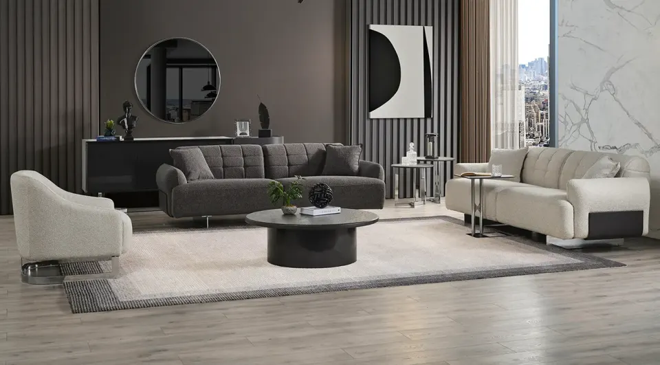 Matera Metal Ayaklı Modern Koltuk Takımı