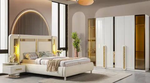 Zara 6 Kapaklı Modern Yatak Odası Takımı