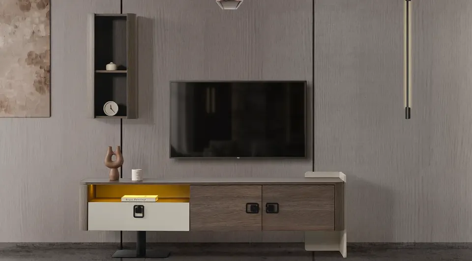 Prada Metal Ayaklı Tv Ünitesi