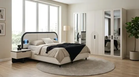 New Madrid 6 Kapaklı Modern Yatak Odası Takımı