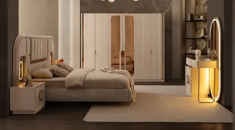 Mona 6 Kapaklı Modern Yatak Odası Takımı