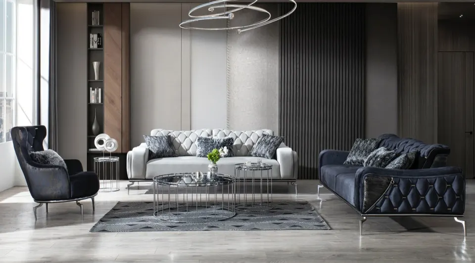 Rozzi Yataklı Metal Ayaklı Koltuk Takımı