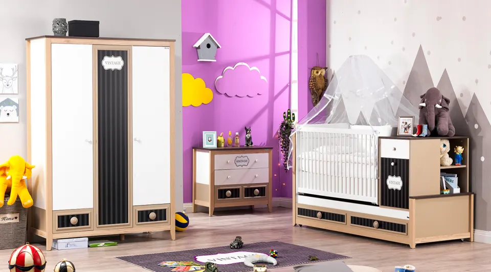 Doinuna Dark Bebek Odası Takımı