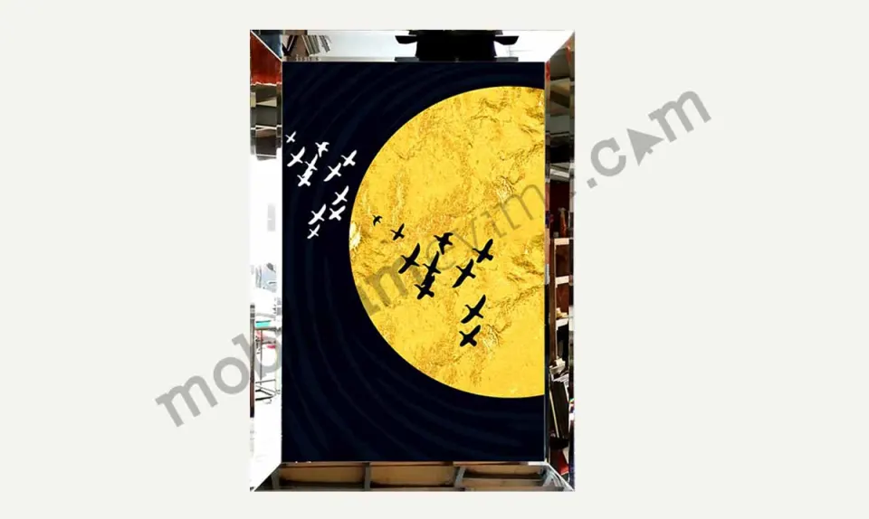 Japon Sanatları Ayna Çerçeveli Tablo