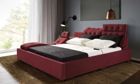 Desing Kırmızı Masajlı Akıllı Karyola