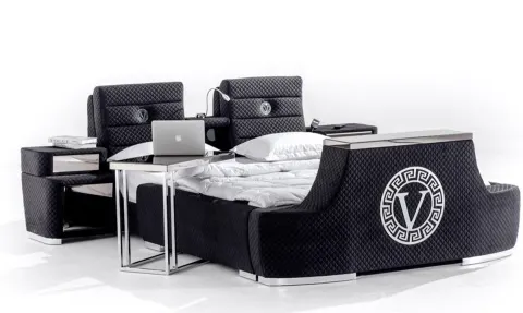 Confort Black TV Mekanizmalı Akıllı Karyola