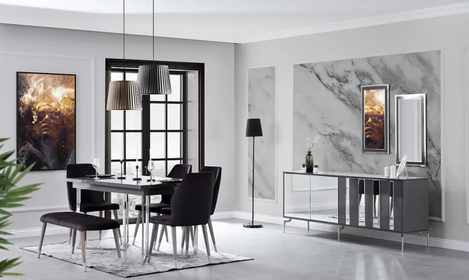 Anka Metal Ayaklı Yemek Odası Takımı