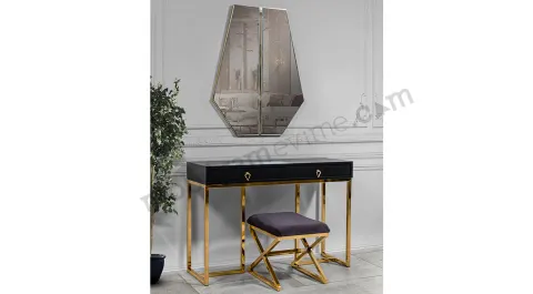 Elegance Gold Metal Ayaklı Dresuar