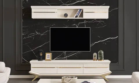 Angel Gold Metal Ayaklı Tv Ünitesi